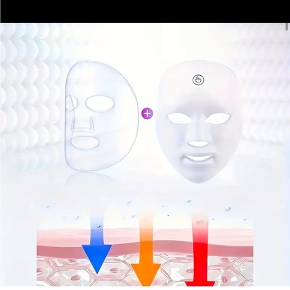 LED 7 Color Portable Skincare Facial Beauty Mask USB rechargeable NIB - Picture 11 of 15